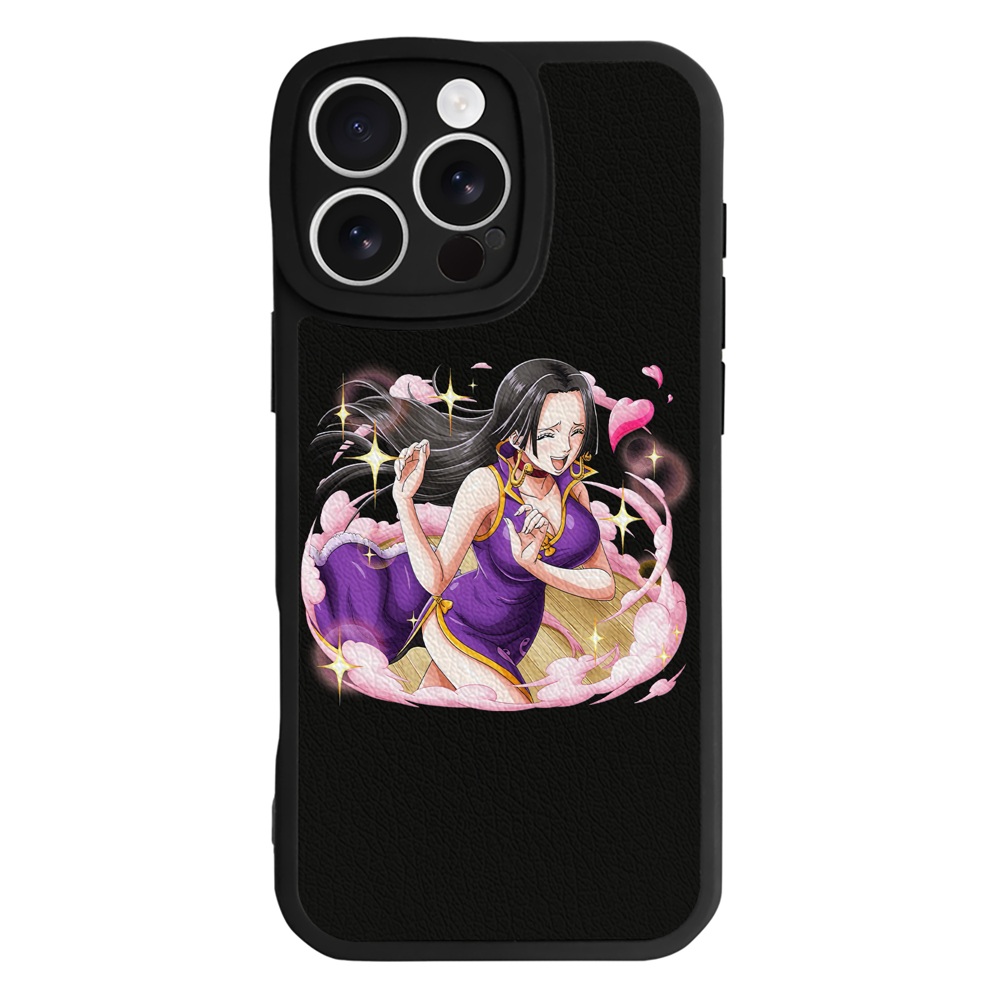 （画像用） ワンピース ボア・ハンコック ONE PIECE Boa·Hancock 【iPhone 16シリーズ対応】シリコンスマホケース（レザー調） 材質：シリコン